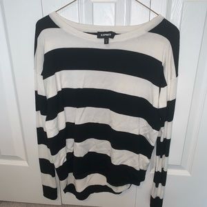 EXPRESS Striped Lightweight Sweater